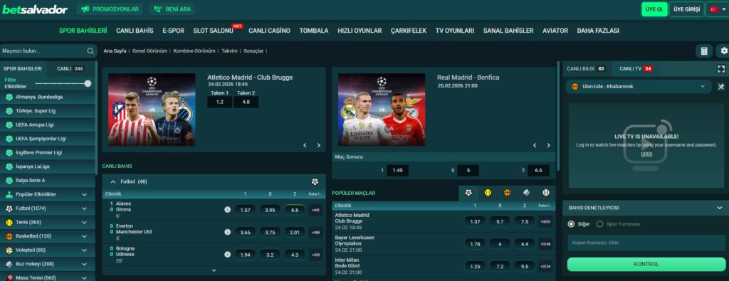 betsalvador spor bahisleri